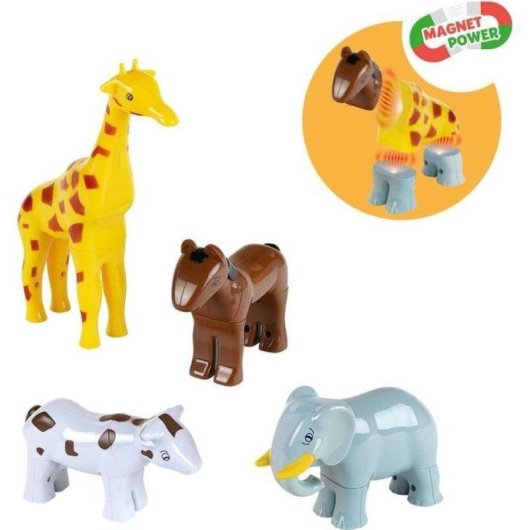 Puzzle Magnético Infantil Klein Funny Puzzle Animales 3D Set 4 Piezas