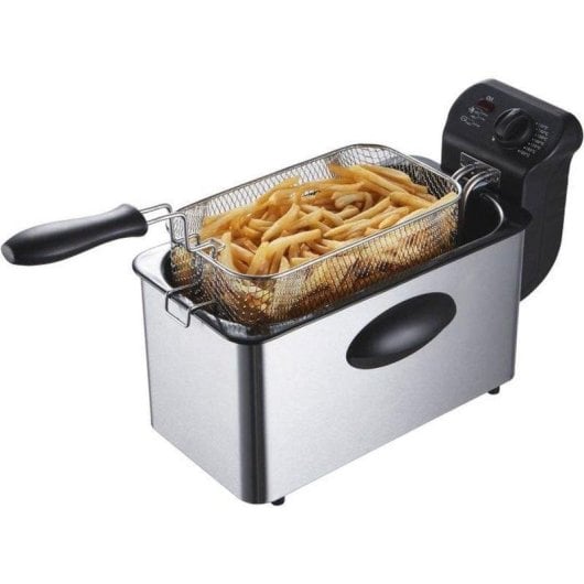 Fritteuse Continental Edison CERFR3IN2 3L 2000W Inox Thermostat Hebekorb