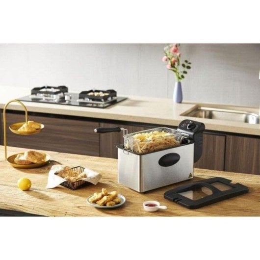 Friteuse Continental Edison CERFR3IN2 3 L 2000 W avec thermostat réglable