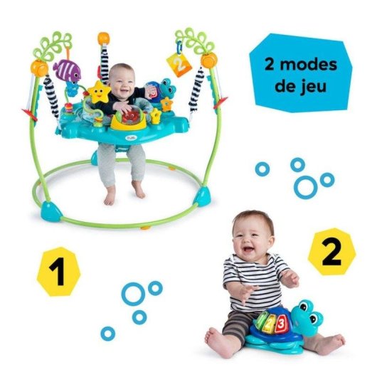 Área de Jogo Educativa Baby Einstein Ocean Explorers Curiosity Cove 2 em 1
