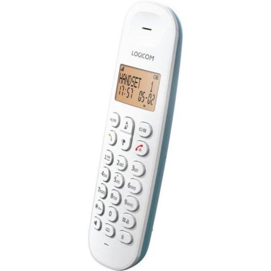Teléfono fijo inalámbrico Logicom Iloa 150 Turquesa DECT/GAP 5 terminales