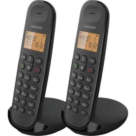 Funktelefon Logicom Iloa 250 Duo DECT/GAP mit 2 Headsets
