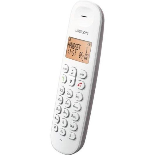 Schnurloses Telefon Logicom Iloa 155t Taupe mit Anrufbeantworter Freisprech