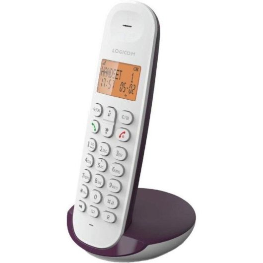 Teléfono inalámbrico DECT Logicom Iloa 150 Gran Pantalla 4 Líneas Manos Libres