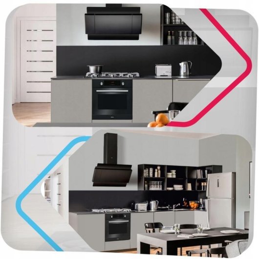 Horno Multifunción Amica EB7541DB FINE 65L 60cm Limpieza Manual A con Grill Negro