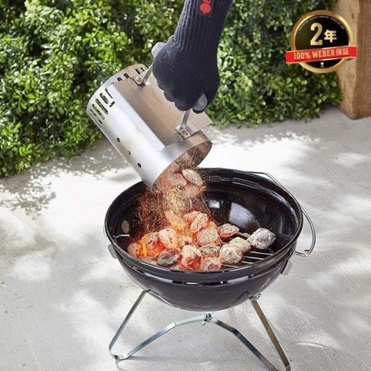 Accendigrilli Rapidfire Weber Acciaio Inox Grigio per Carbone