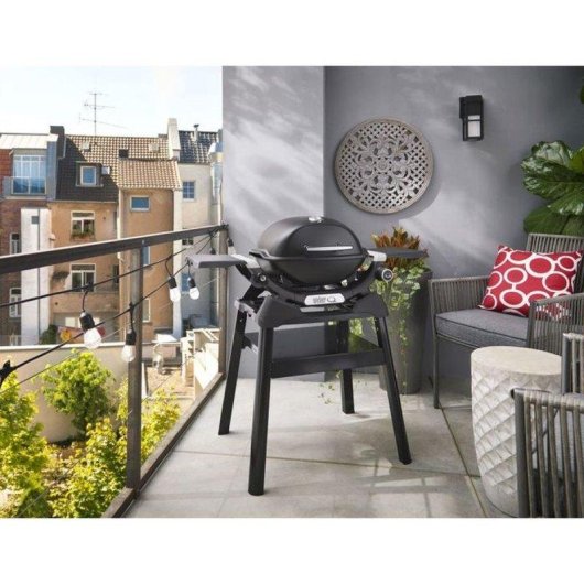 Barbecue à gaz Weber Q 1200 N Noir avec support 2,94 kW allumage piezo