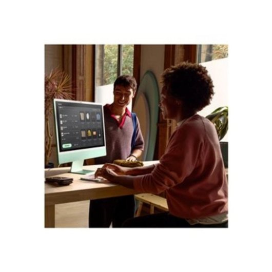 Ordenador todo en uno Apple iMac M4 CPU de 10 núcleos 16GB 2TB SSD 24" macOS Amarillo Vidrio estándar + Touch ID numérico Gigabit