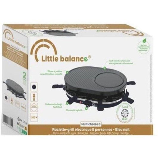 Raclette Little Balance Multi Cheese 3 en 1 1200 W pour 8 personnes