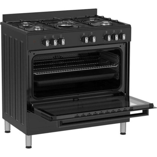 Cuisiniere gaz Bertazzoni SEL925MN 5 feux et four electrique 95 L
