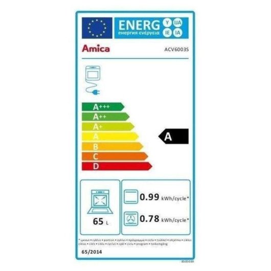 Cuisine Amica ACV6003S Vitroceramique 4 Zones HiLight