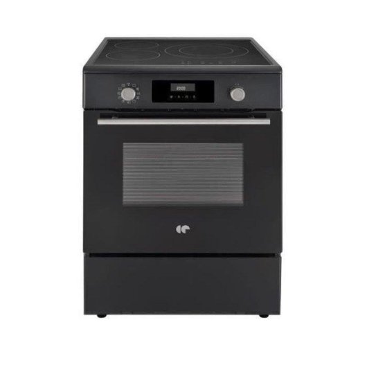 Cuisinière à induction Continental Edison CECI60FPB 65 L 3 zones 9 niveaux noir mat