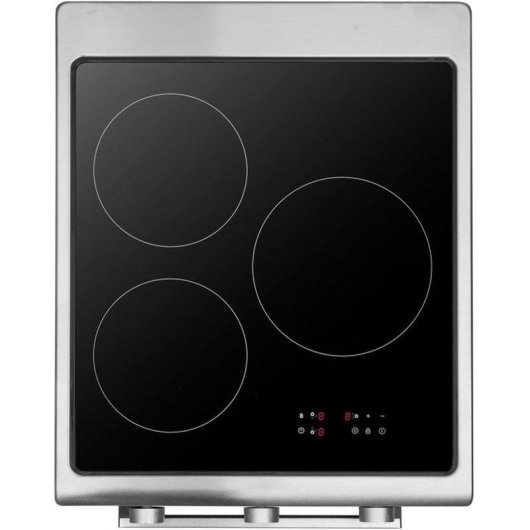 Cuisine à induction Continental Edison CECI3F50S 3 zones Horno 51 L Plata