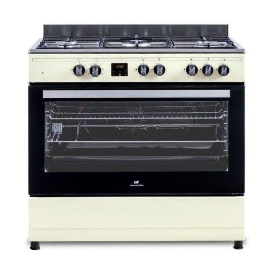 Cuisinière gaz indépendante Continental Edison CECP9060CD 5 feux Four 95L