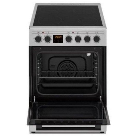 Elektroherd Continental Edison CECV50FCS Glaskeramik 4 Kochfelder 47L Ofen
