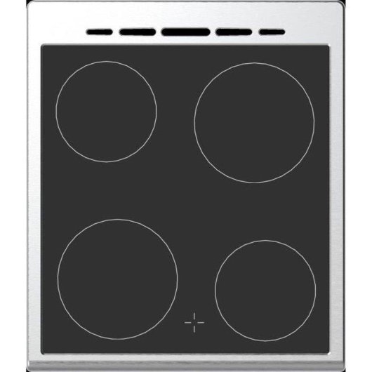 Elektroherd Continental Edison CECV50FCS Glaskeramik 4 Kochfelder 47L Ofen