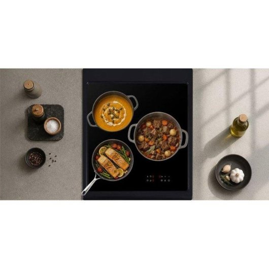 Induktionskochfeld Continental Edison CECI3F50B 3 Felder und Backofen 51 L