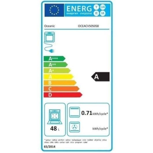 Cuisiniere Oceanic 50x50 cm plaque vitrocermamique 3 zones