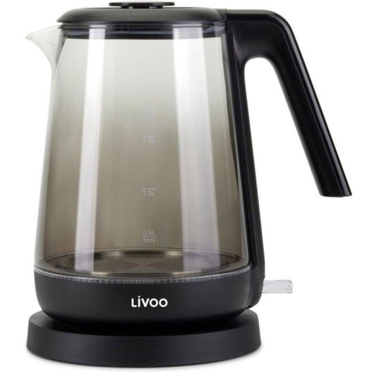 Bouilloire Livoo DOD216N Verre 1,7 L Sans Fil 360° 2200 W