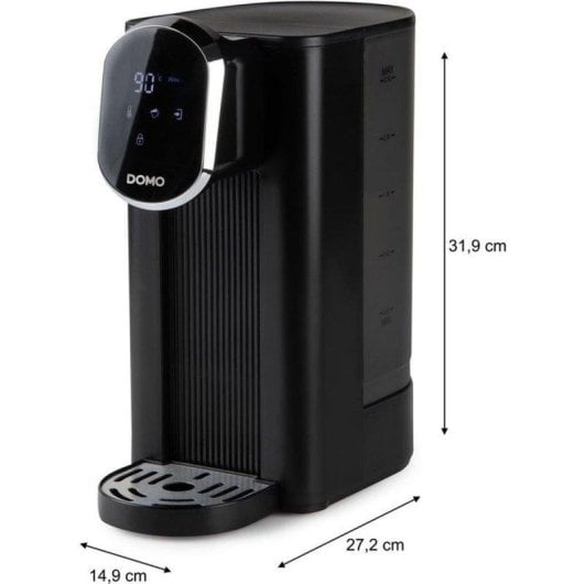 Dispensador de Agua Caliente Domo Do524wk 2600 W 2,5 L 40-100 °C Táctil Negro