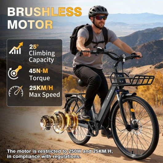 Bicicletta Elettrica E-BYCCO V1 500W 36V 15,6Ah 700C