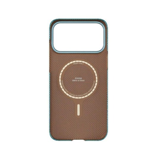 Funda para móvil PITAKA Edge de aramida azul MagSafe para iPhone 18 Pro Max