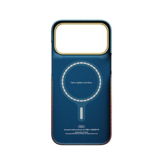 Funda para móvil PITAKA Edge fibra de aramida California Dream MagSafe para iPhone 18 Pro