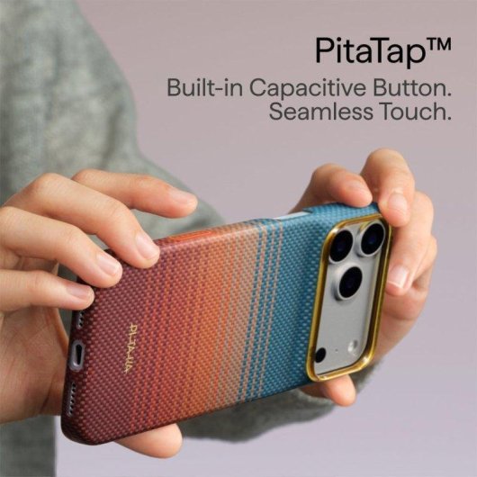 Funda para móvil PITAKA Edge fibra de aramida California Dream MagSafe para iPhone 18 Pro