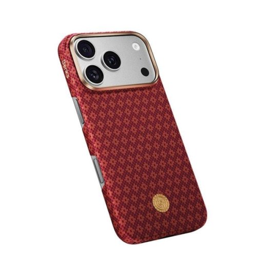 Funda para móvil Benks ArmorGrid Air Fibra de Aramida Roja MagSafe para iPhone 18 Pro