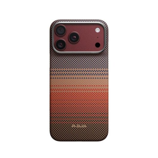 Funda para móvil PITAKA Edge de fibra de aramida Sunset MagSafe para iPhone 18 Pro