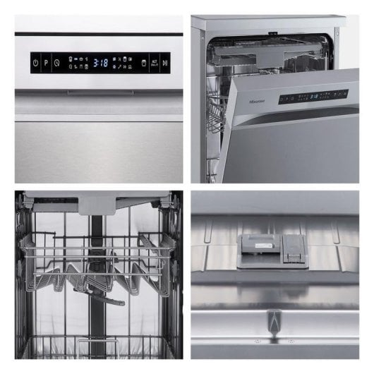Lavavajillas Hisense HS543D10X 11 servicios D, inox, motor inverter