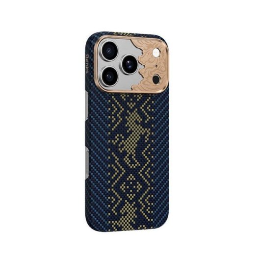 Funda Benks Knight Air Fibra Aramida Kevlar Azul Compatible MagSafe iPhone 18 Pro