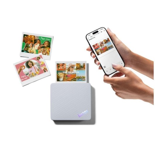 Impresora fotográfica Bluetooth Fujifilm instax Link WIDE 2 azul