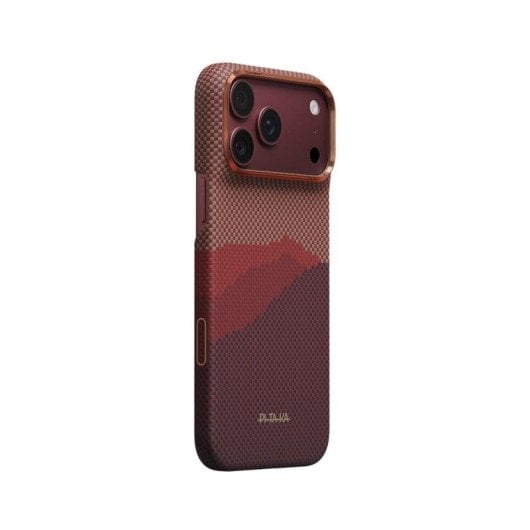 Funda para móvil PITAKA Edge de fibra de aramida Autumn Dusk MagSafe para iPhone 18 Pro
