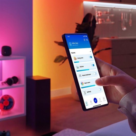 Bande LED intelligente Philips Connected by WiZ RGBIC 4 m Wi-Fi