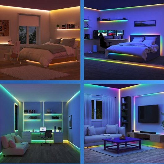 Bande LED intelligente Philips Connected by WiZ RGBIC 4 m Wi-Fi