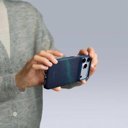 Funda para móvil PITAKA Edge Rion Nebula de aramida MagSafe para iPhone 18 Pro Max