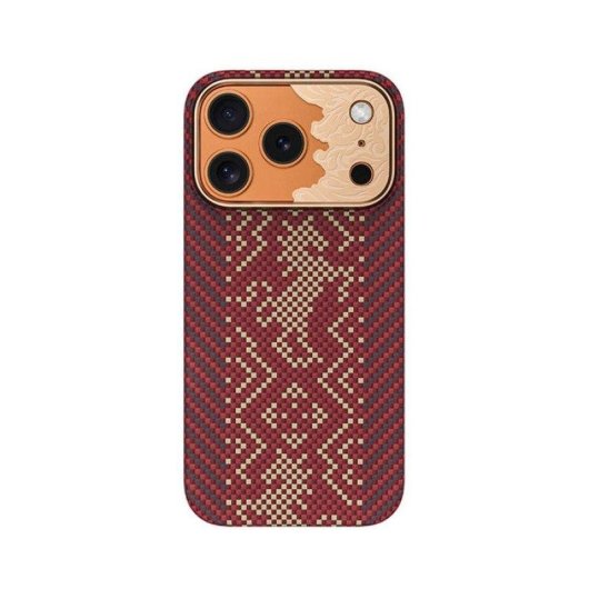 Handyhülle Benks Knight Air Aramidfaser Kevlar Rot MagSafe kompatibel für iPhone 18 Pro