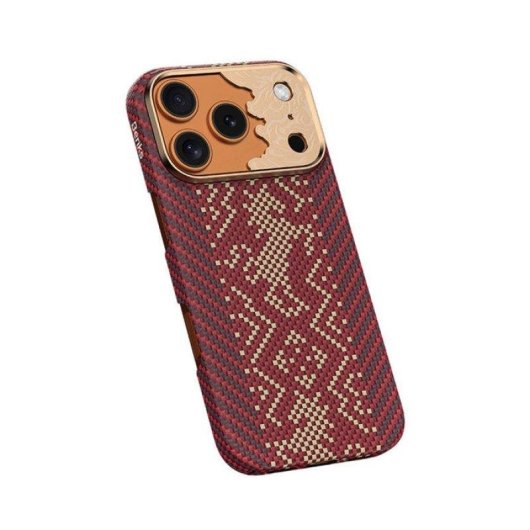 Handyhülle Benks Knight Air Aramidfaser Kevlar Rot MagSafe kompatibel für iPhone 18 Pro