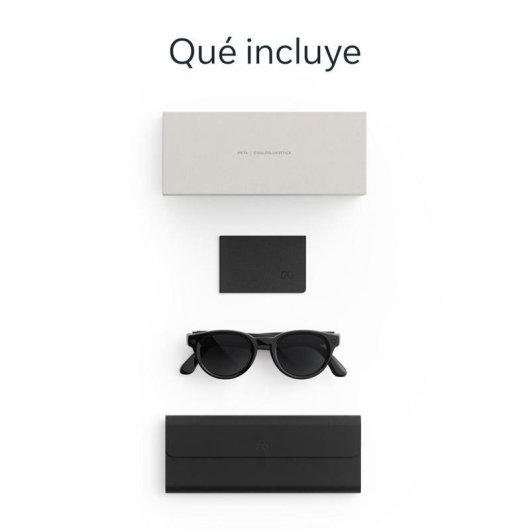 Meta Nova estándar Gafas Inteligentes Cámara IA Traductor Polarizadas Negras