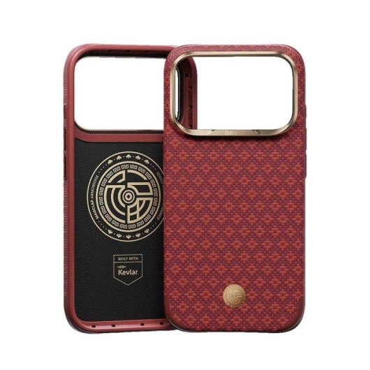 Funda para móvil Benks ArmorGrid Edge de Kevlar roja MagSafe para iPhone 18 Pro