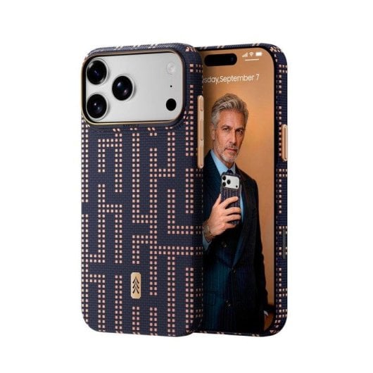 Funda para móvil Raptic Skin de aramida Grid Wisdom MagSafe para iPhone 18 Pro Max
