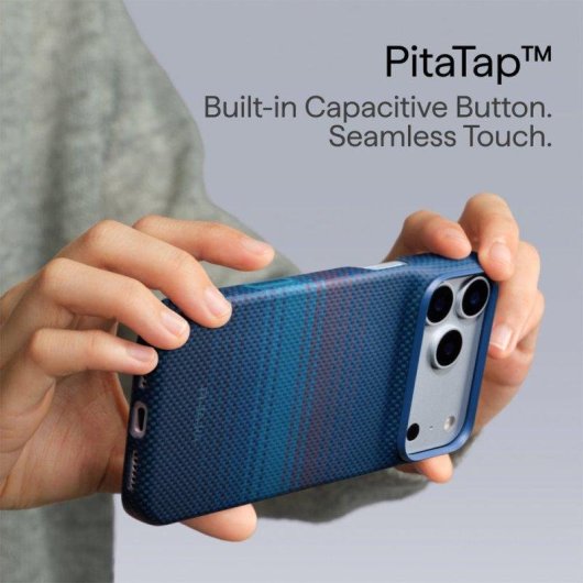 Funda para móvil PITAKA Edge de aramida 1001 Nights Midnight MagSafe para iPhone 18 Pro