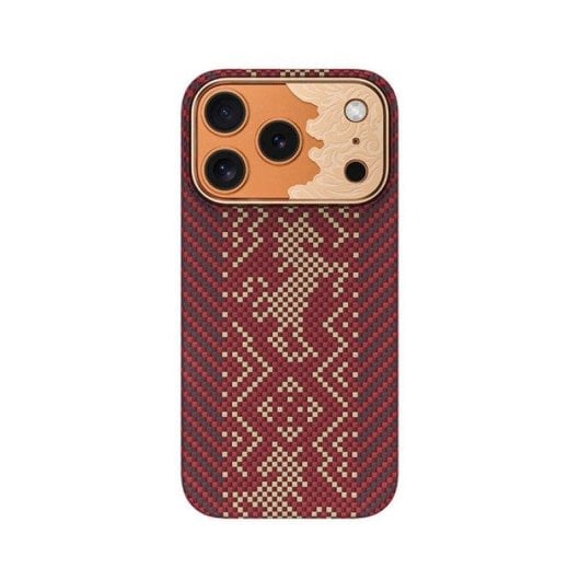Funda para móvil Benks Knight Air fibra de aramida roja MagSafe para iPhone 18 Pro Max