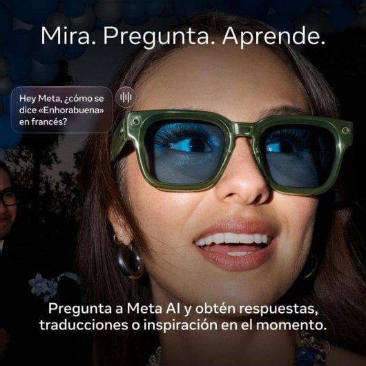 Meta Nova estándar Gafas Inteligentes Cámara IA Traductor Arenisca