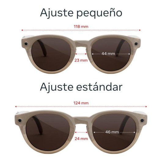 Meta Nova estándar Gafas Inteligentes Cámara IA Traductor Arenisca