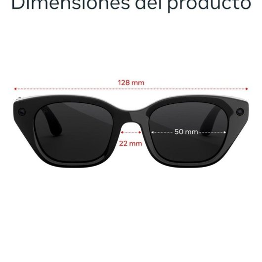 Meta Capri Gafas Inteligentes Cámara Integrada IA Integrada Traductor Transitions Negras