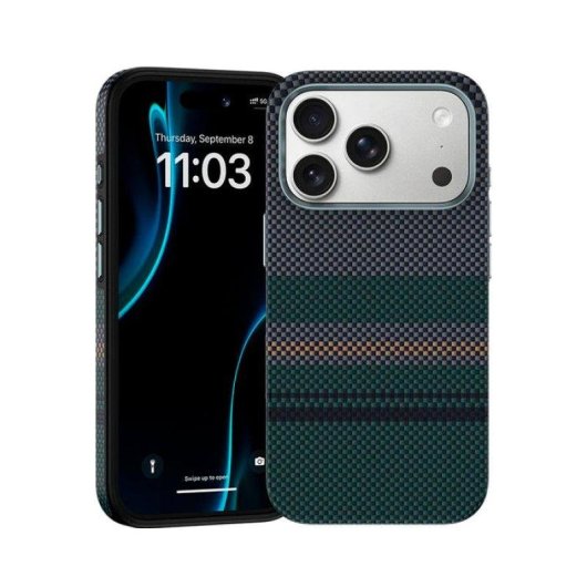 Benks Capa Aurora Pro Fibra Aramida Kevlar Compatível MagSafe iPhone 18 Pro