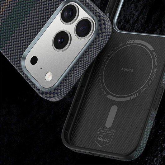 Benks Capa Aurora Pro Fibra Aramida Kevlar Compatível MagSafe iPhone 18 Pro