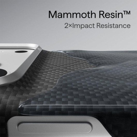 Funda para móvil PITAKA Edge de fibra de aramida negra/gris MagSafe para iPhone 18 Pro Max